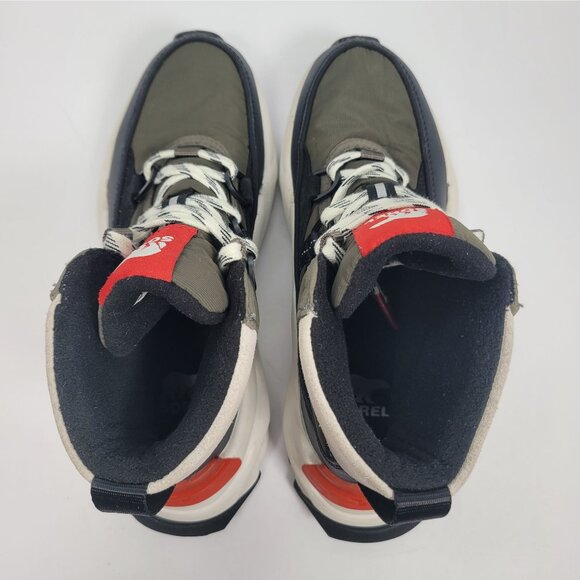 Sorel Kinetic Rnegd Women's Olive Black Waterproof Shoes NL4593-326 US Size 5.5 - Picture 5 of 10